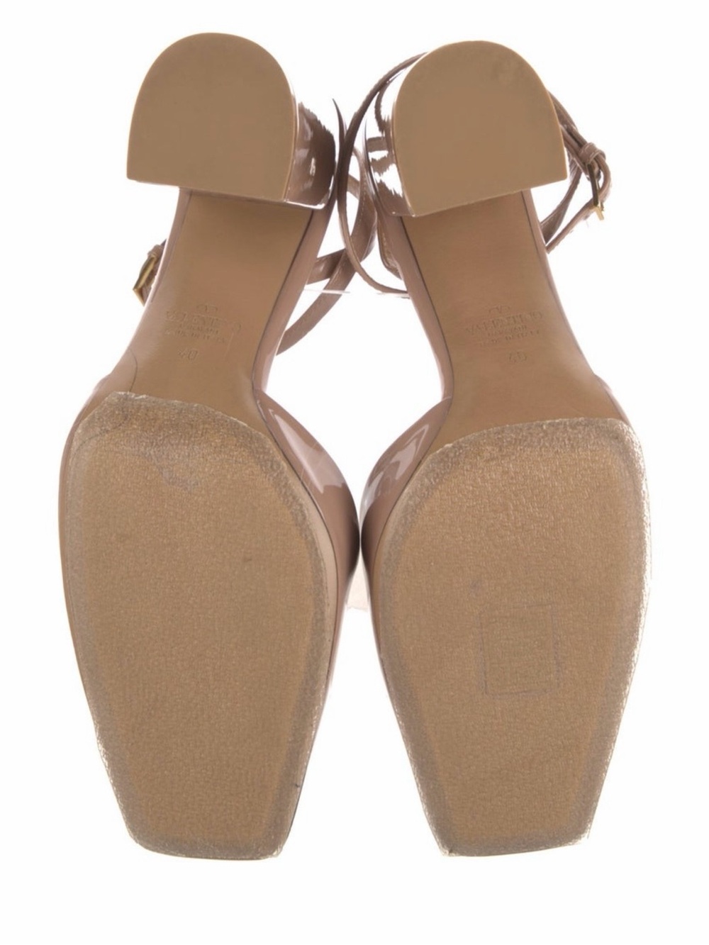 Valentino Rockstud Patent Leather Slingback Heels – NWOT – IT 40 / US 10 - Picture 7 of 7
